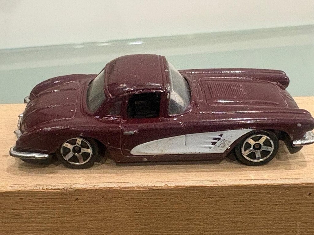 Majorette 1958 Chevrolet Corvette - Bordo/Beyaz - 2