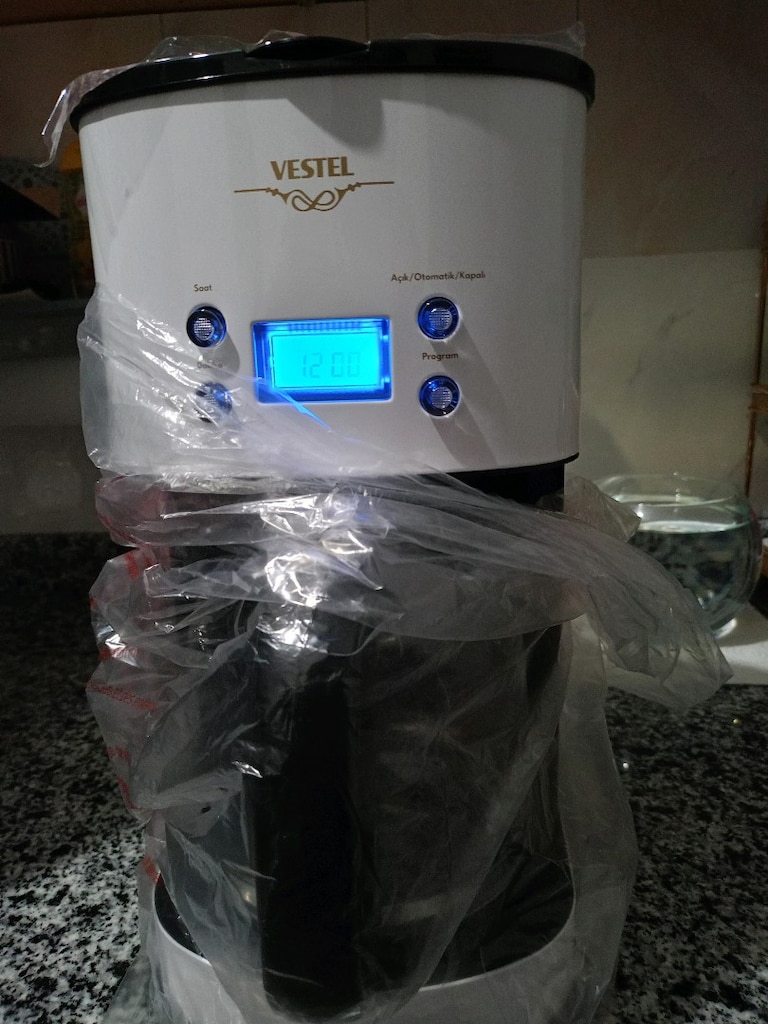VESTEL RUSTİK BEYAZ FİLTRE KAHVE MAKİNESİ NOT: SIFIR ÜRÜNDÜR - 6