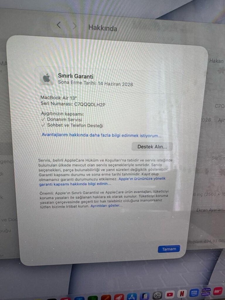 MacBook Air M5 NOKTA HATASIZ %100 Pil - 5