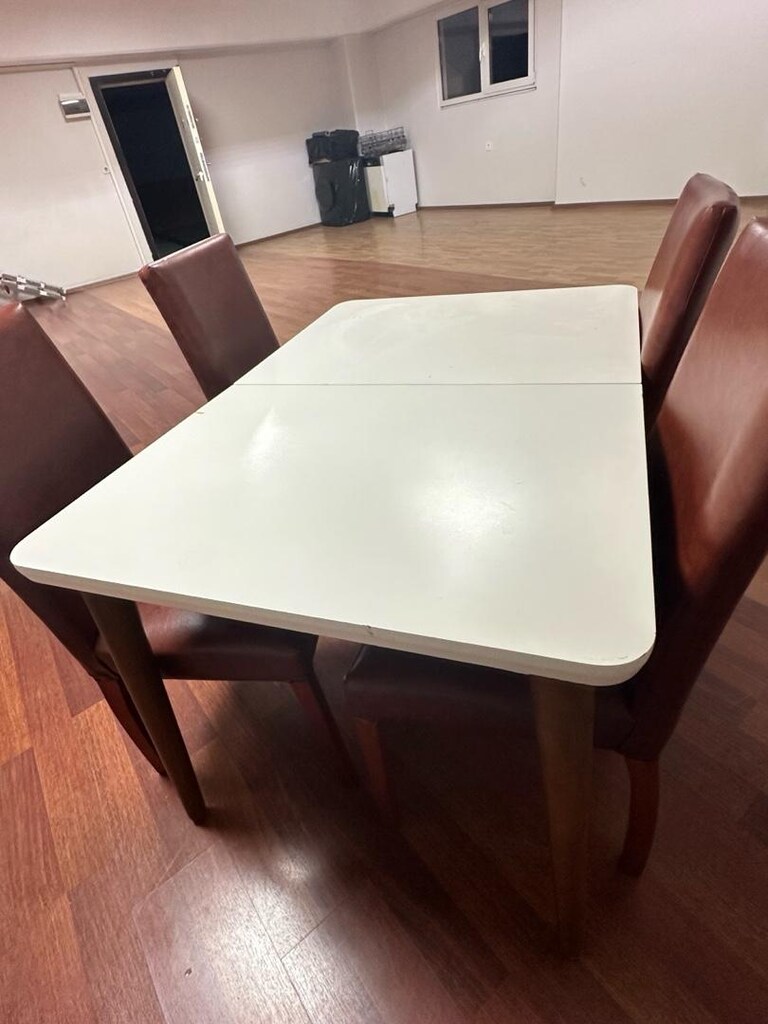 MASA AVANGART MEDEFE 4 kişilik 4 SANDALYE - 3