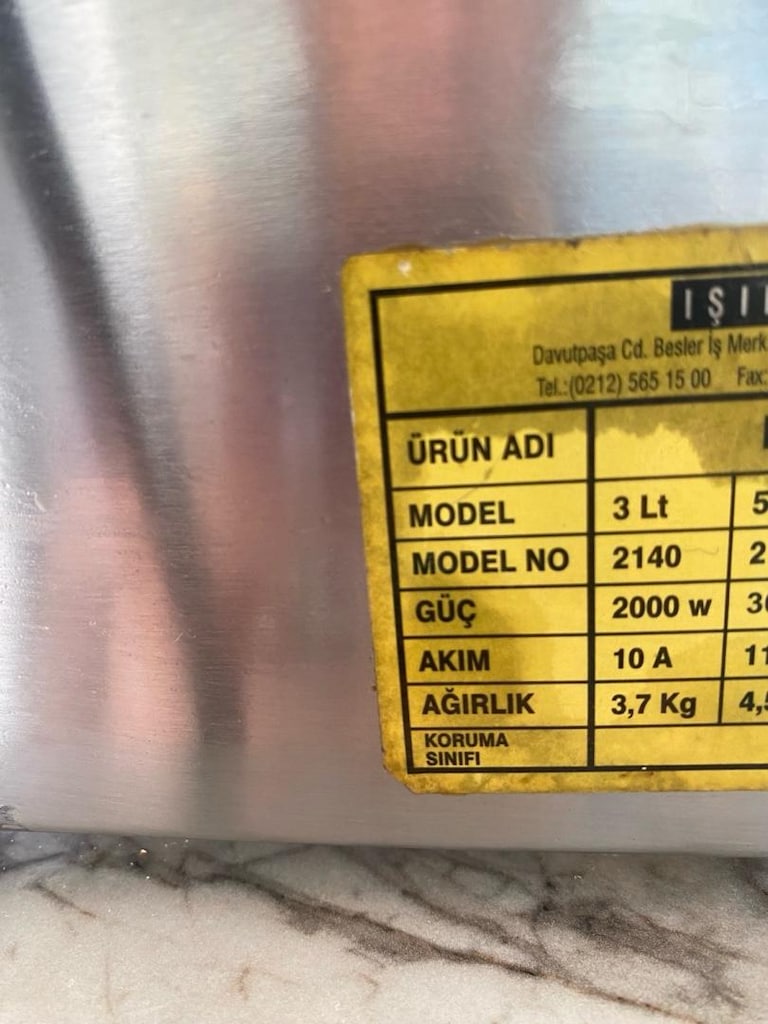 Fritöz Patates Kızartma 3 Litre Endüstriyel Elektrikli ışıkgaz - 14