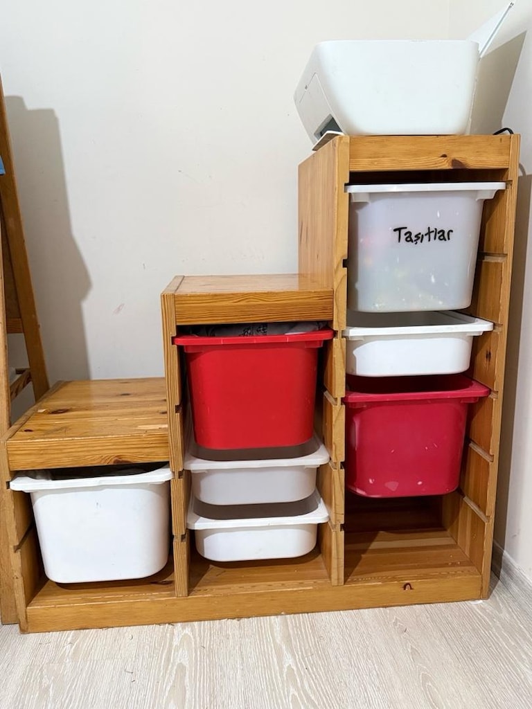 ikea Ahşap Oyuncak Düzenleyici Dolap - 2