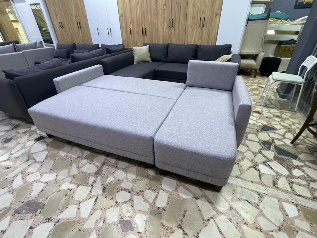 ENZA HOME SMART KÖŞE L KOLTUK YATAKLI BAZALI SIFIR KUMAŞ 240/145 - 6