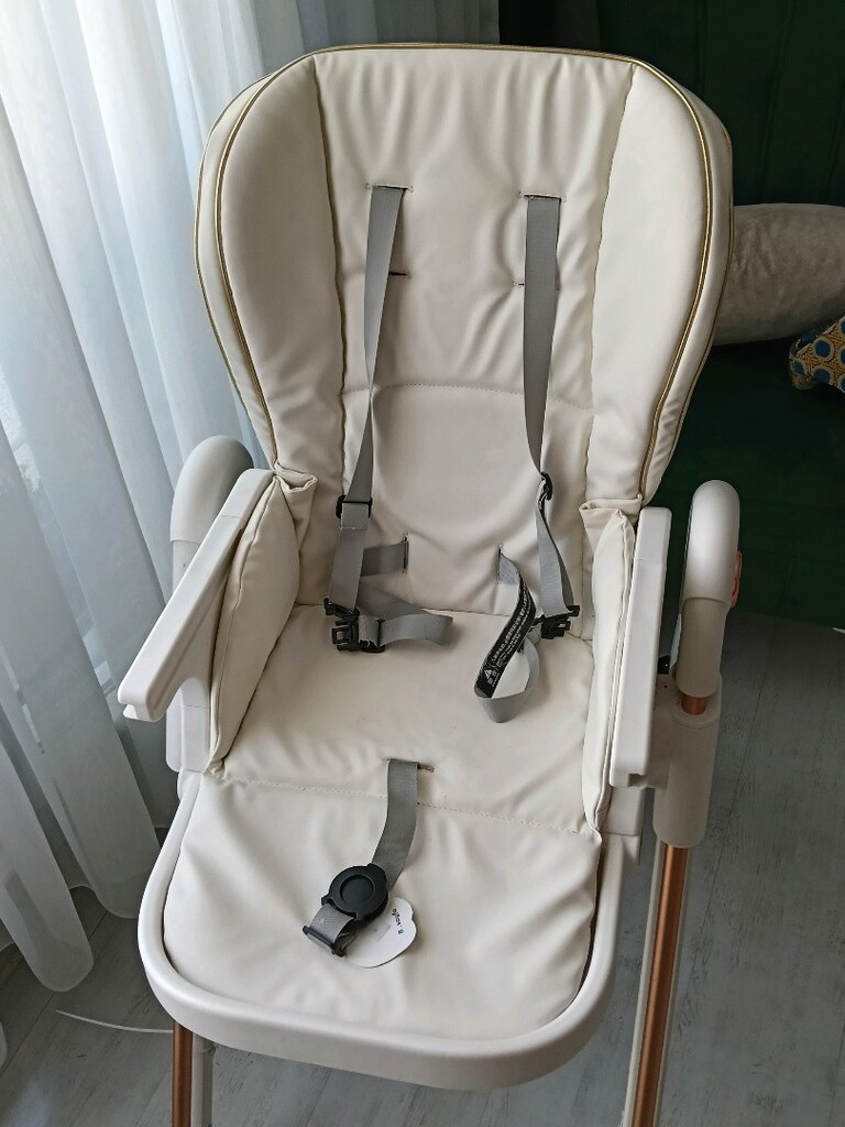 Playkids 3 Kademe Yükseklik Ayarlı Lüks Mama Sandalyesi (Rose GoldPlay - 7
