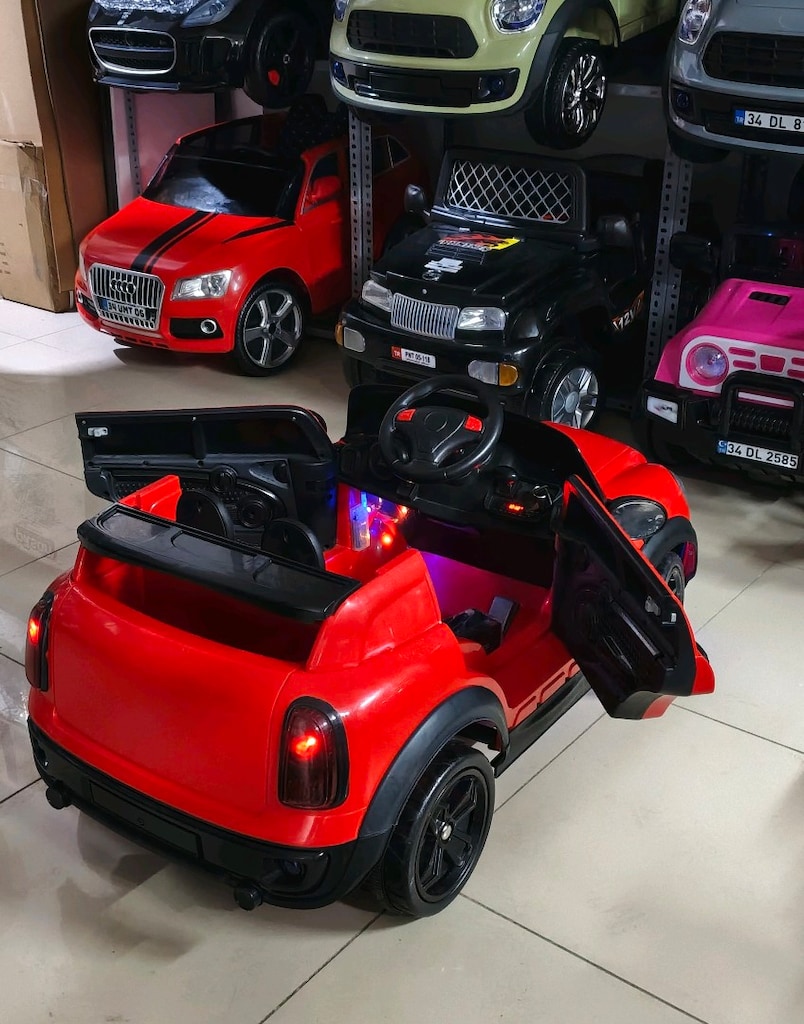 AnkaCar ÇOCUK OTO GALERİ 12+12 2 MOTOR 3 İLERİ KUMANDALI AKÜLÜ ARABA - 5