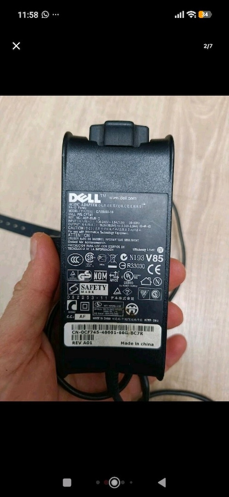 Dell laptop notebook şarj adaptörü - 2