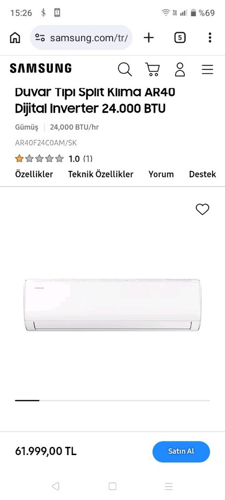12LİK 18LİK 24LÜK SIFIR FATURALI GARANTİLİ KAPALI KUTU SAMSUNG KLİMA - 2