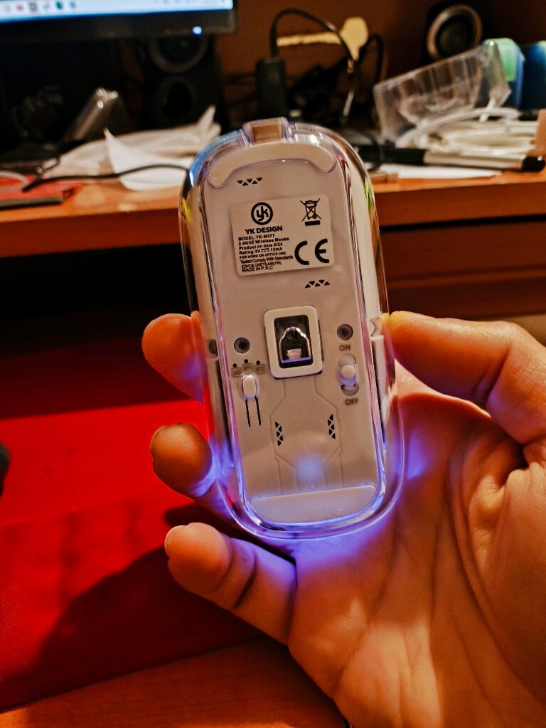 transparan sessiz tuşlu Bluetooth destekli şarjlı mause - 3