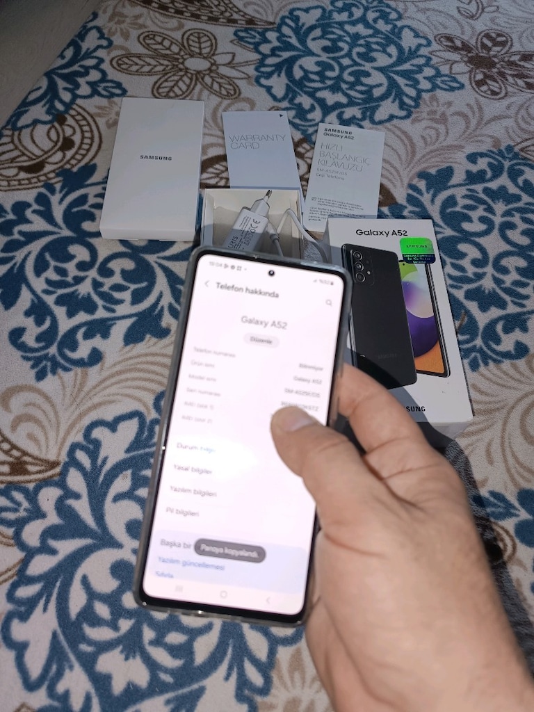 samsung a52 128gb hafiza 8gb ram yurtiçi cihazı ciftsimli NFC var - 9