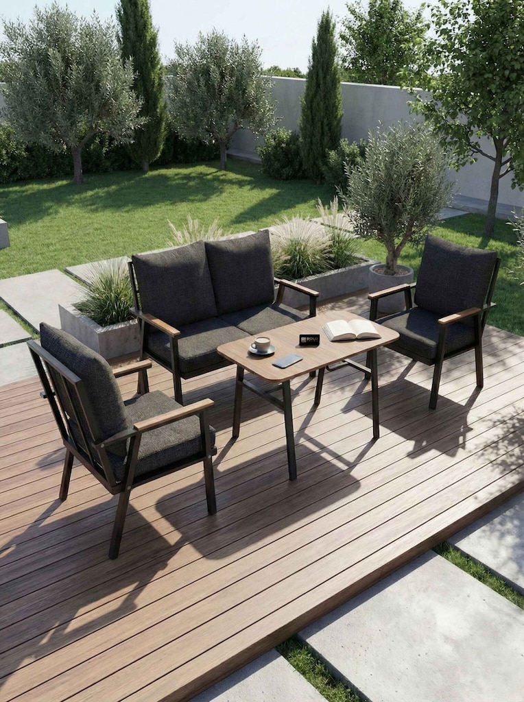 BAHÇE BALKON OTURMA GRUBU 4'LÜ SET - 4