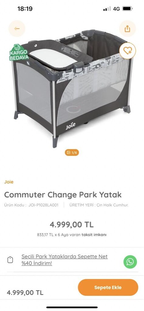 bebek Park yatak