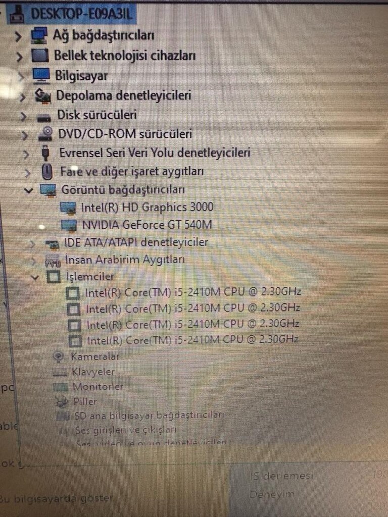 Son Fiyat Toshiba P750 İ5 İşlemci+120Gb Ssd Disk - 3