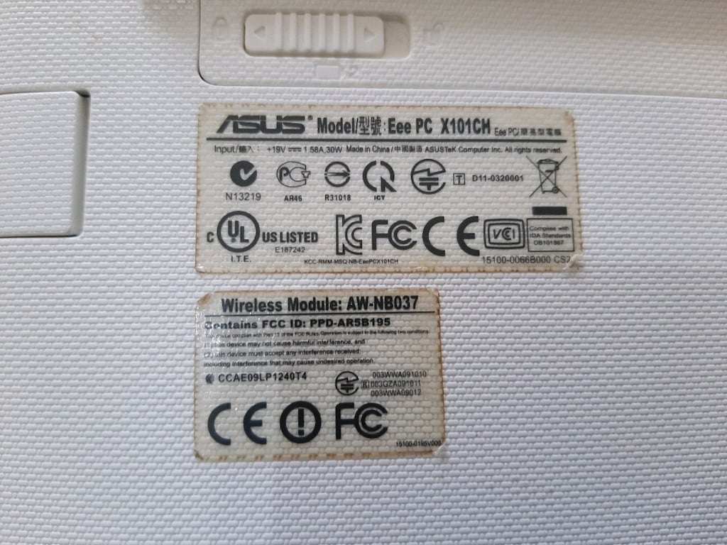 Asus Eee Pc X101ch Dizüstü Bilgisayar Netbook Laptop Notebook - 11