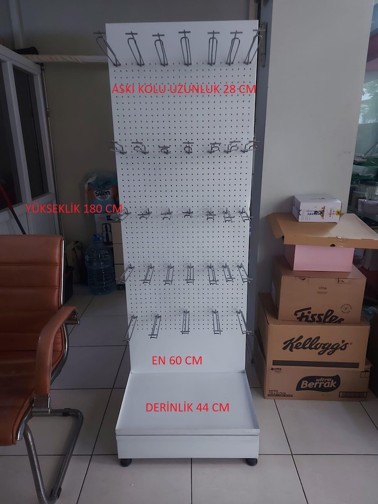 ÇOK AMAÇLI BEYAZ RENK ÜRÜN STANDI AÇIKLAMAYI OKUYUN - 2
