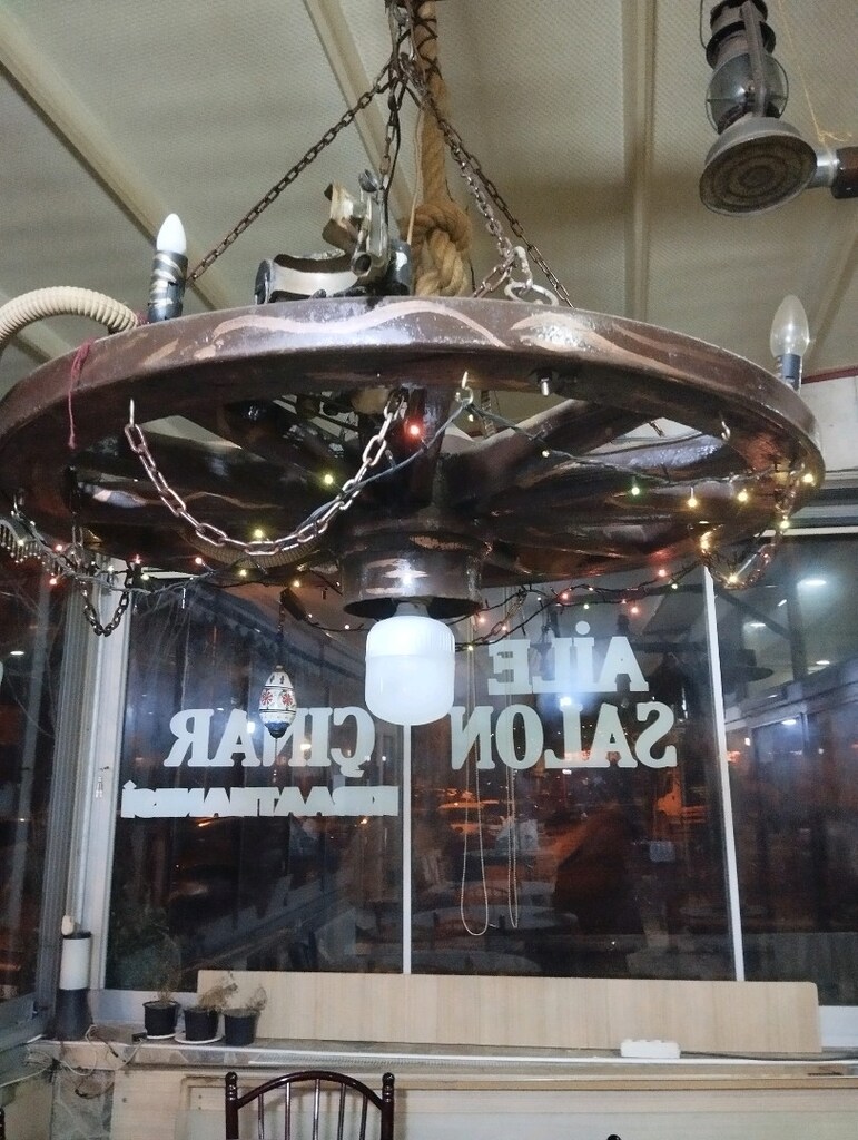 Nostaljik el emeği kafe avizesi - 9