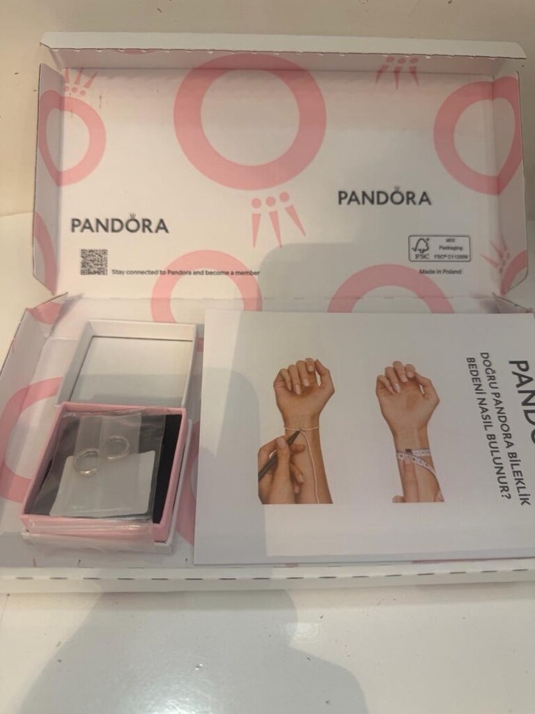 Pandora Küpe Seti Orjinal kullanılmamış Yeni - 4