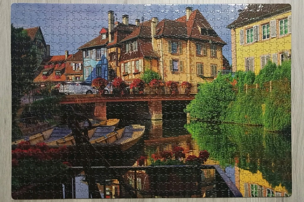 Arlası Bantlı Yapılmış Puzzle - 5