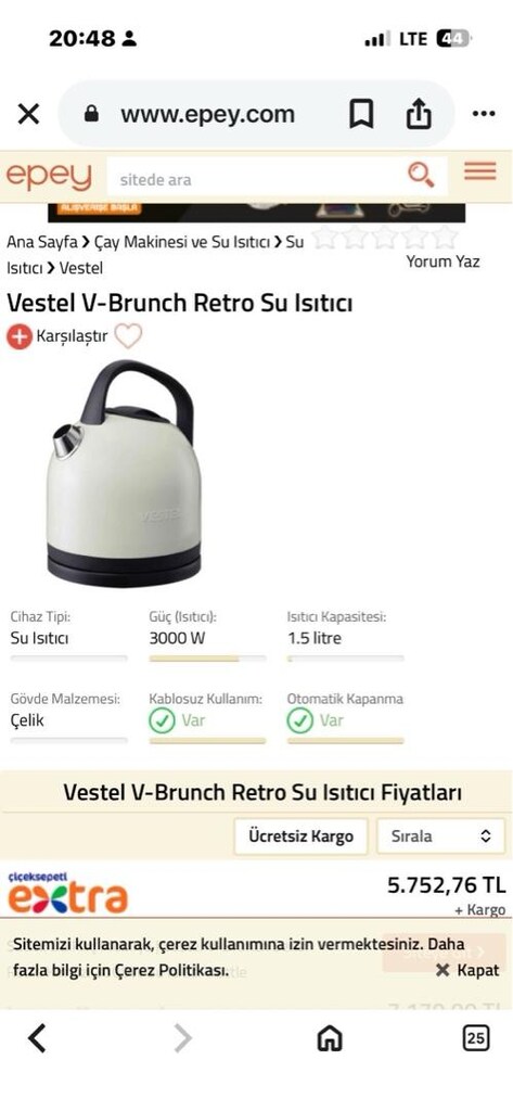 vestel retro kettle - 6