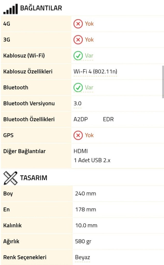 GENERAL MOBİLE E-TAB4 TABLET 10.1 İNCH (AÇIKLAMAYI OKUYUNUZ) - 7