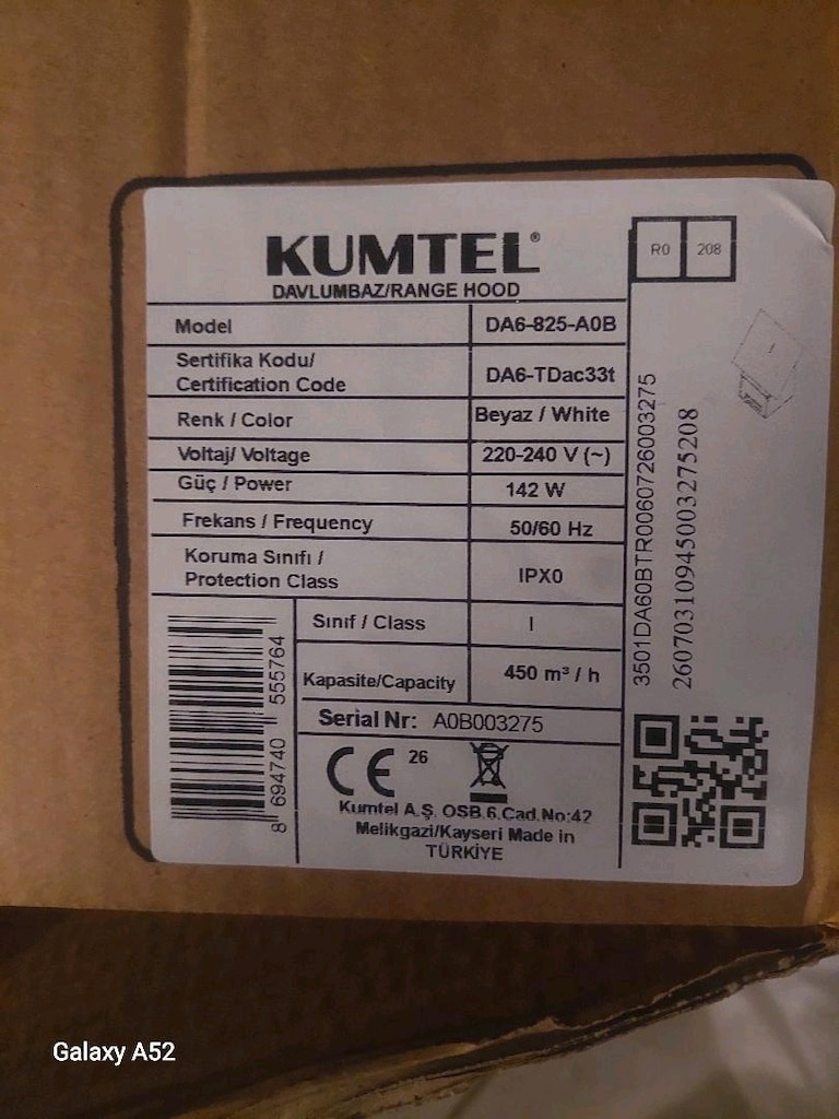 Kumtel davlumbaz - 3