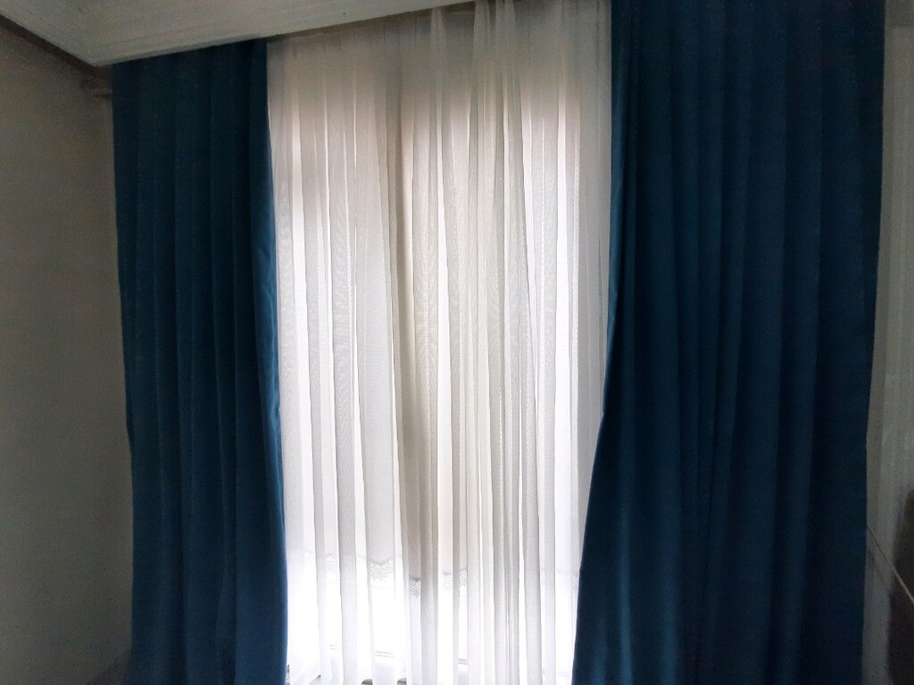 4 kanat fon perde turkuaz - 3