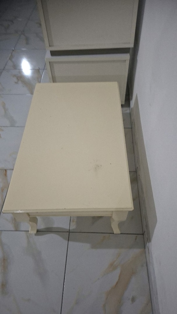 beyaz sehpa çekmeceli - 2