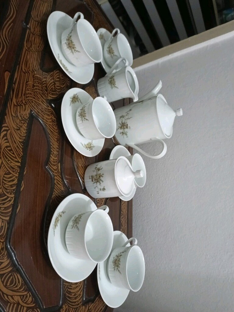 Antika porselen çay takımı - 4