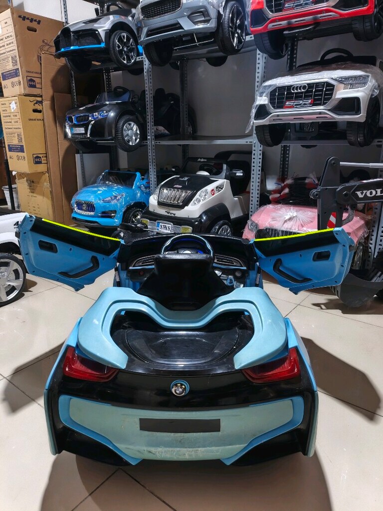 (AnkaCar çocuk oto galeri)2 MOTOR BMW İ8 KUMANDALI&MANUEL AKÜLÜ ARABA - 13