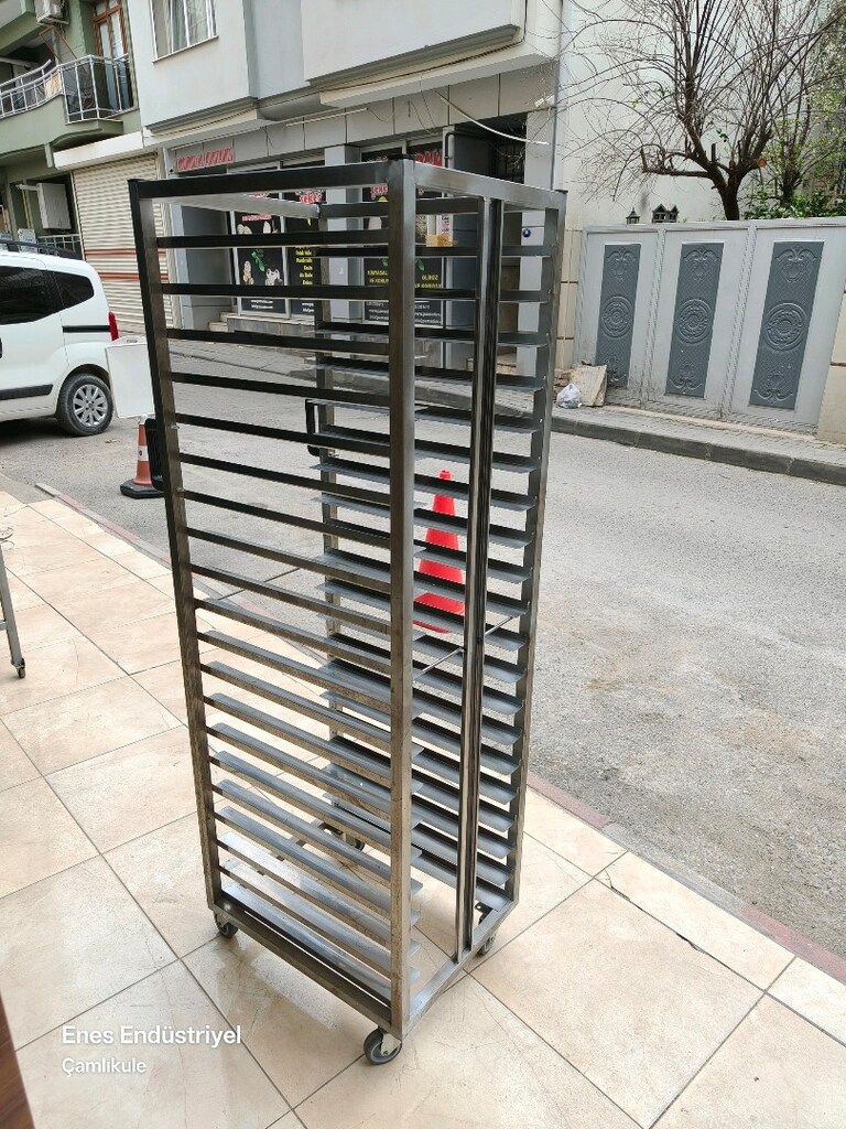 servis tepsi taşıma arabası - 5