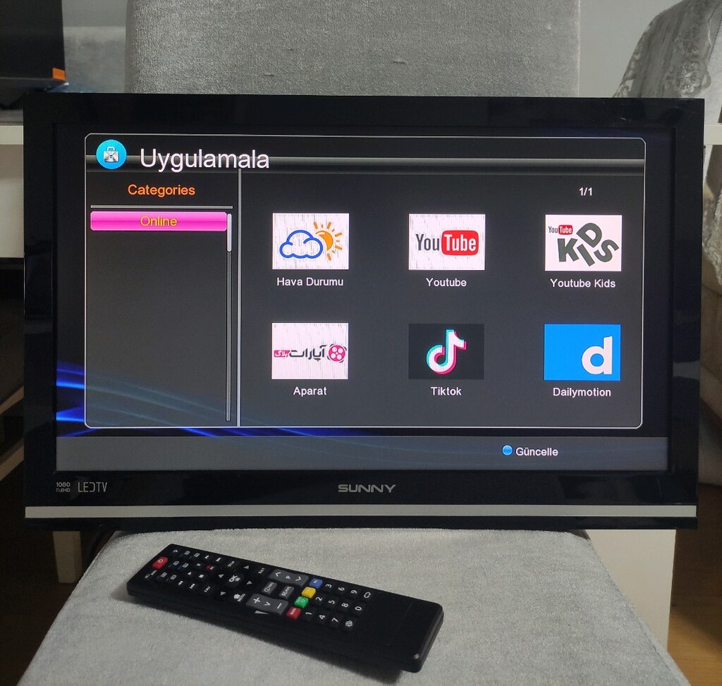 TV LED wifili HD uydu alıcısı askı aparatı ile birlikte - 5
