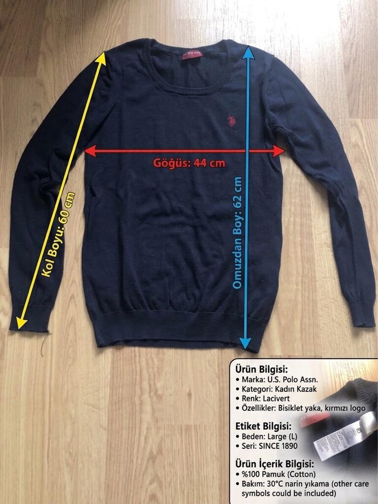 US POLO LACİVERT KADIN KAZAK - 3