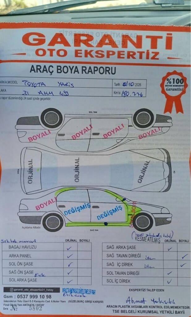 2008 YARİS 1.3 OTOMATİK BAKIMLI ARAÇ - 6