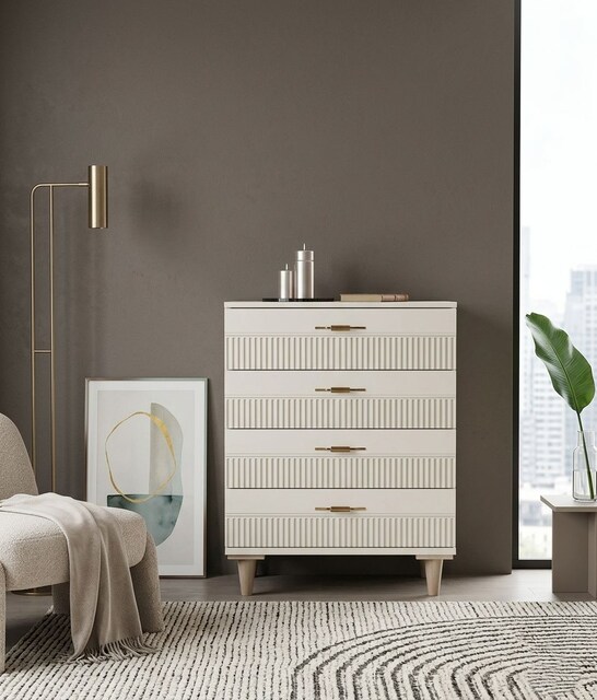 Sıfır , %100 MDF , Çamaşırlık / Şifonyer / 4 çekmeceli şifonyer