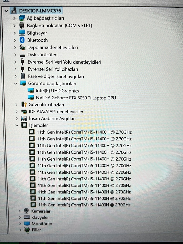 OYUNCU LAPTOP MONSTER RTX 3050 Tİ KUTU FATURA 14 AY GARANTİLİ - 10