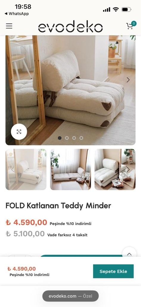 FOLD Katlanan Teddy Minder - 2