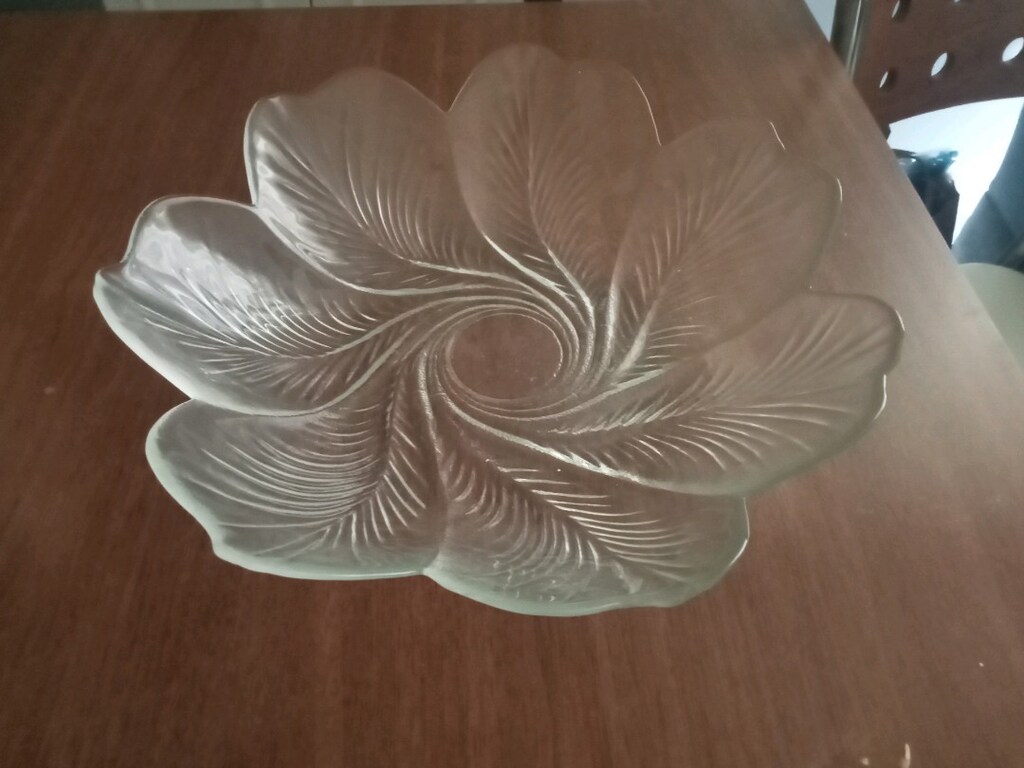 30*30 cm genişliğinde 6.5 derinliğinde cam kase - 3