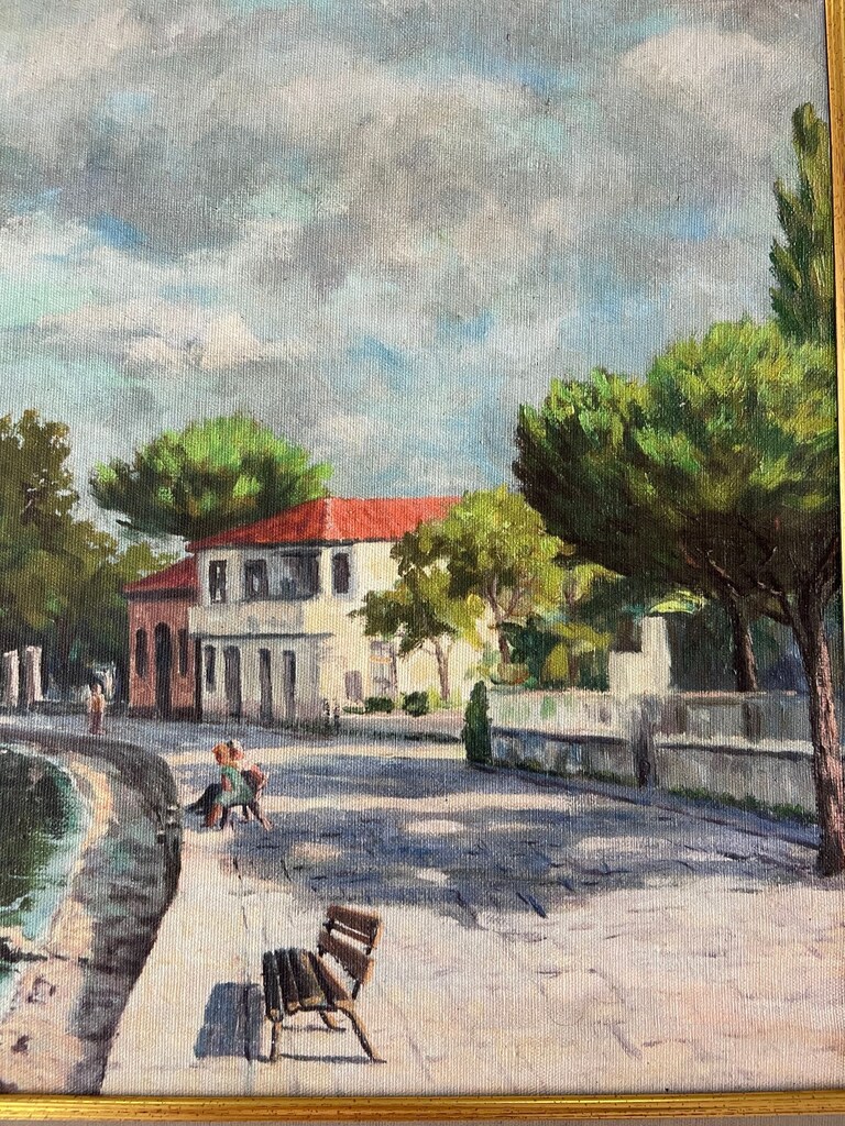 Asker Ressam Rüstem Avcıl İmzalı Yağlıboya Peyzaj (67x52 cm) - 6
