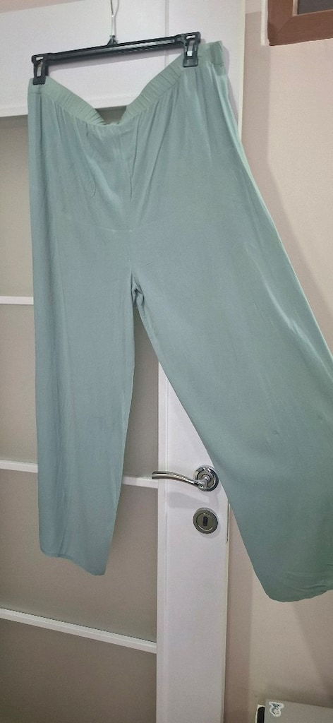 Mint Yeşil- Mint mavisi Rahat ve Şık Pantolon - 6