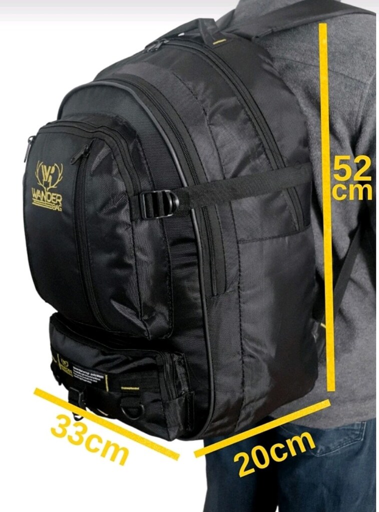 Wander 50 LT Bag Siyah Sırt Çantası - 4