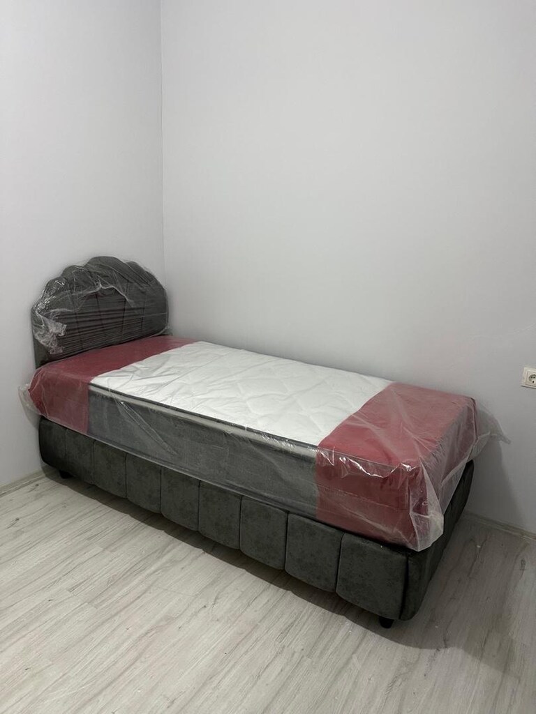 ultra lüks tek kişilik baza başlık petli yatak sıfır ürün ambalajında - 7