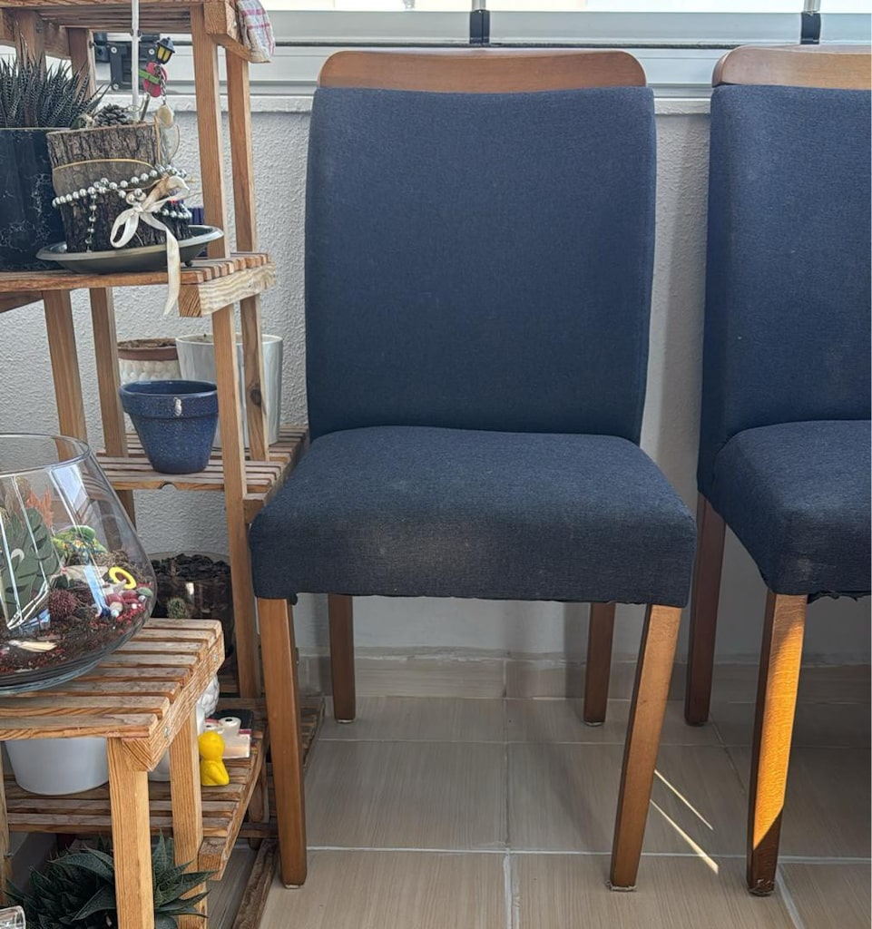 Sandalye takımı 4 adet kumaş - 5