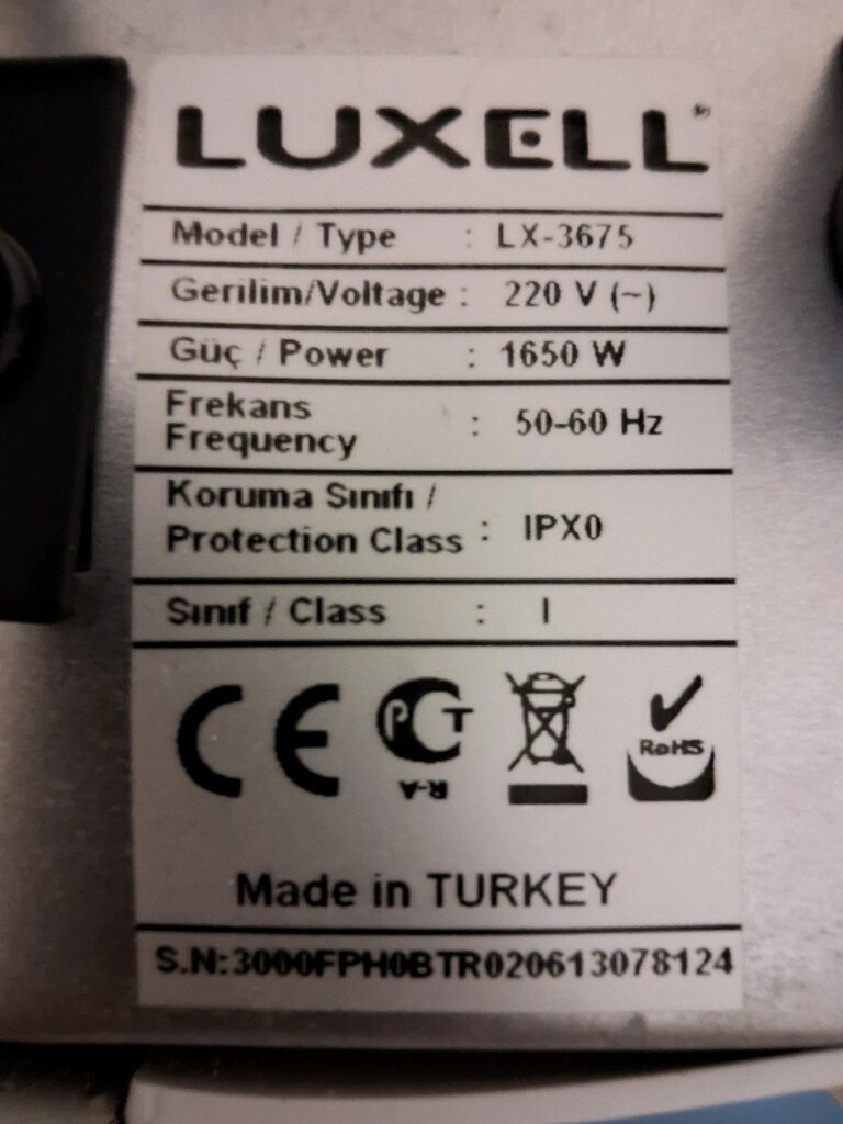 LÜXELL LX 3675 USTA BÖREKÇİ TURBA FIRIN - 9