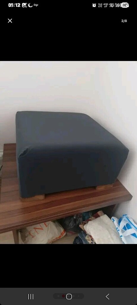 örgü detaylı oturma pufu - 3