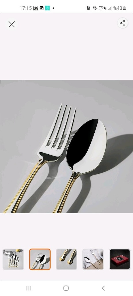 Nehir 30 parça yemek kaşık seti - 2