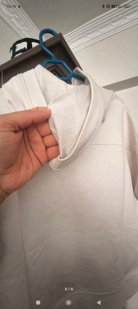 etiketli mango kapşonlu bluz unisex - 6