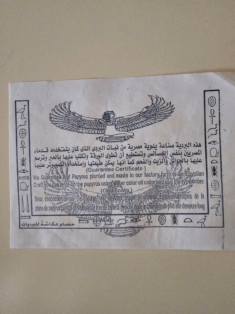 Papirüs Mısır'dan orjinal - 4
