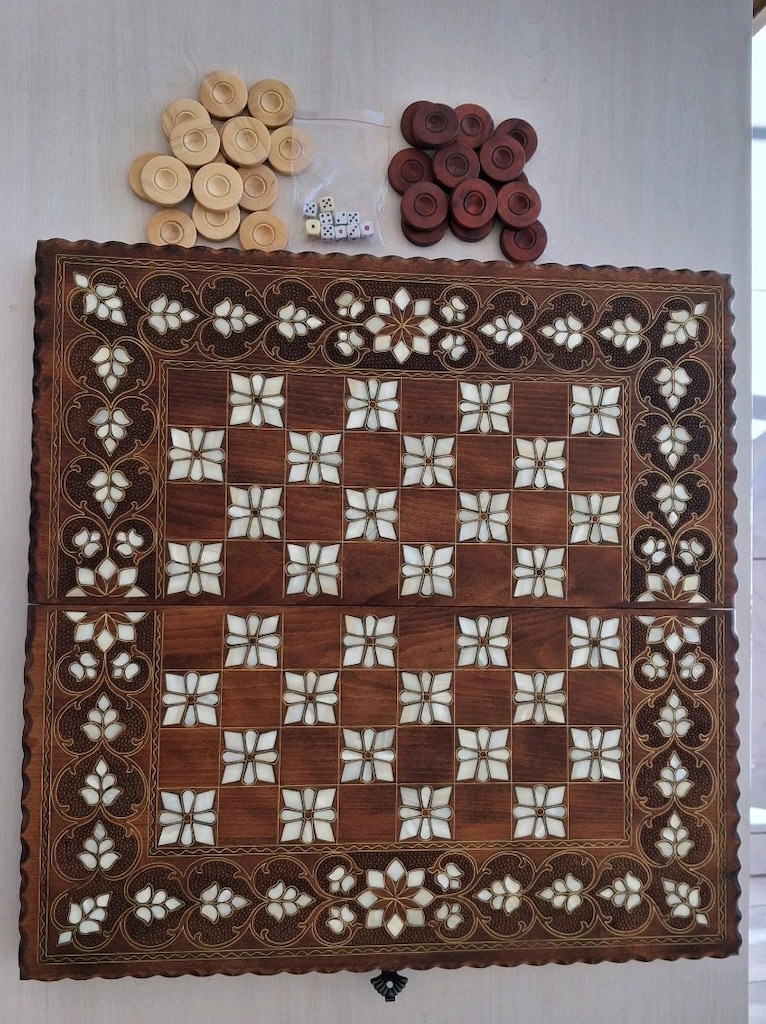 SEDEF AĞACI SATRANÇ VE TAVLA - 2