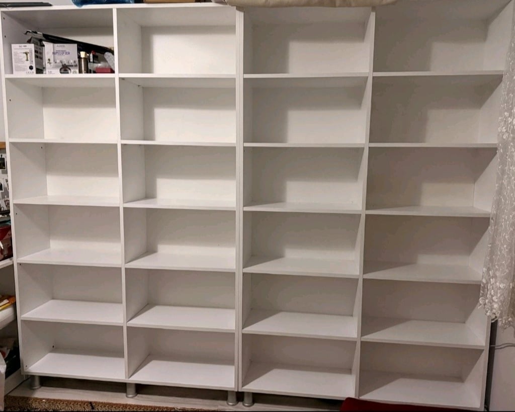 Çok Bölmeli Beyaz Kitaplık/Raf Ünitesi