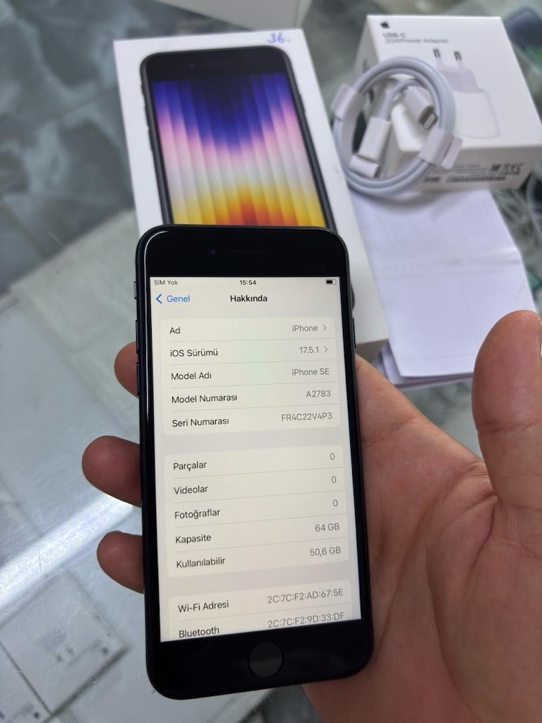MÜHENDİSCELL’DEN İPHONE SE 3. NESİL PİL %100 KUTU FATURA - 5