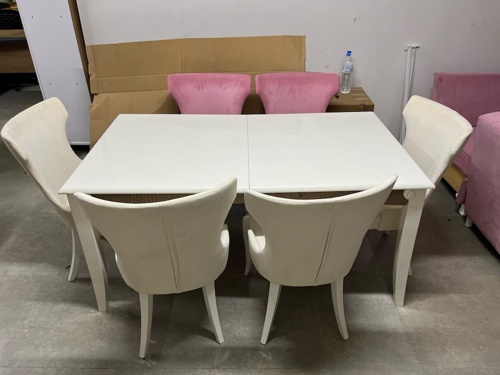 6 SANDALYELİ SALON MASA TAKIMI - 6